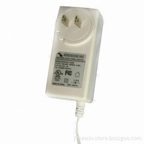 Desktop Type Adapters with 12V, 3A Output US and Japan Plug, UL, PSE, FCC, CE, RoHS Marks